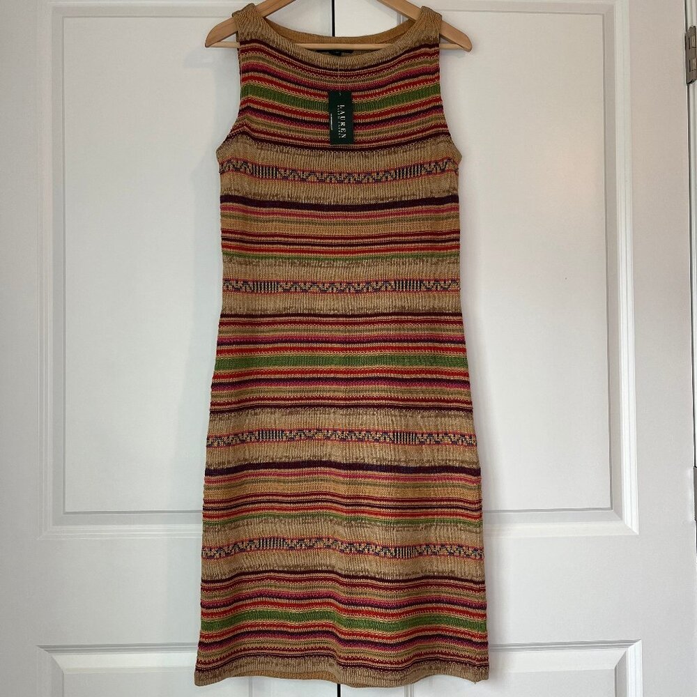 Ralph Lauren Multicolor Striped Midi Dress